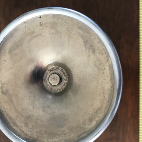 1924 Farber Bros NYC Chrome Amethyst Cocktail Glass - Picture 5 of 5